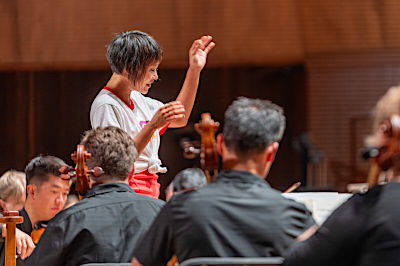 Podium conducting debut